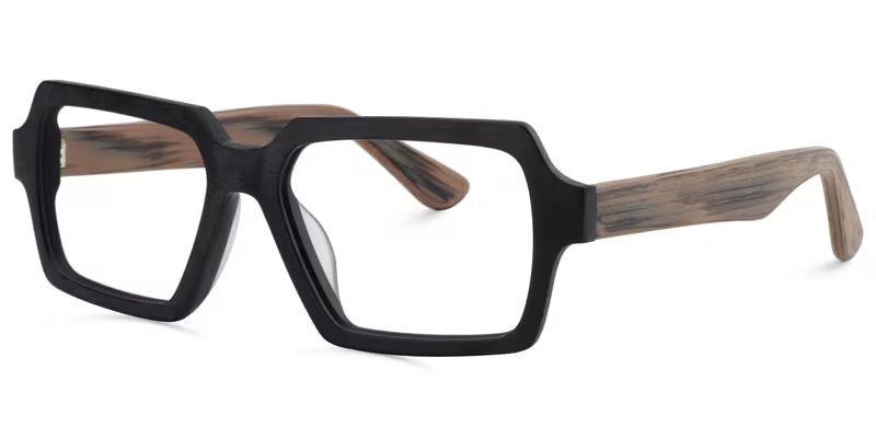 Arthur Geometric Black Eyeglasses and Thin Frames2