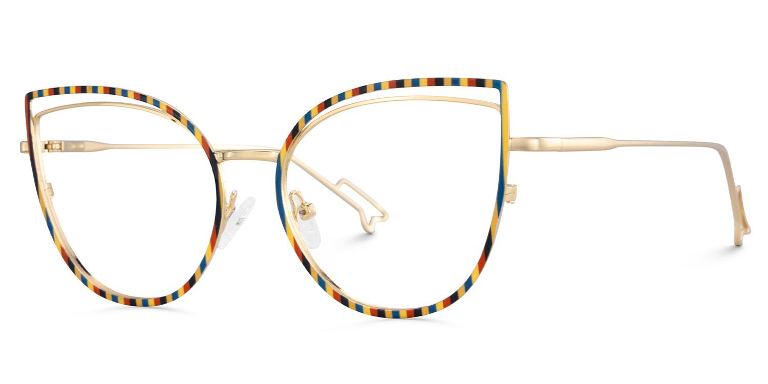 Spivey Cateye Metal Full Frame Eyeglasses | Zeelool3