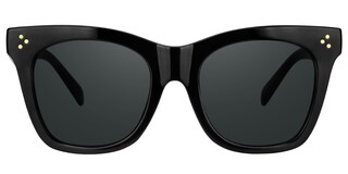 Gordon Rectangle Black Glasses0