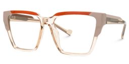 Crozier Square Beige Glasses1