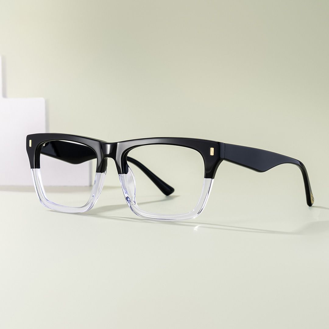 Rectangular Spectacle Frames with Brown Blue Color1