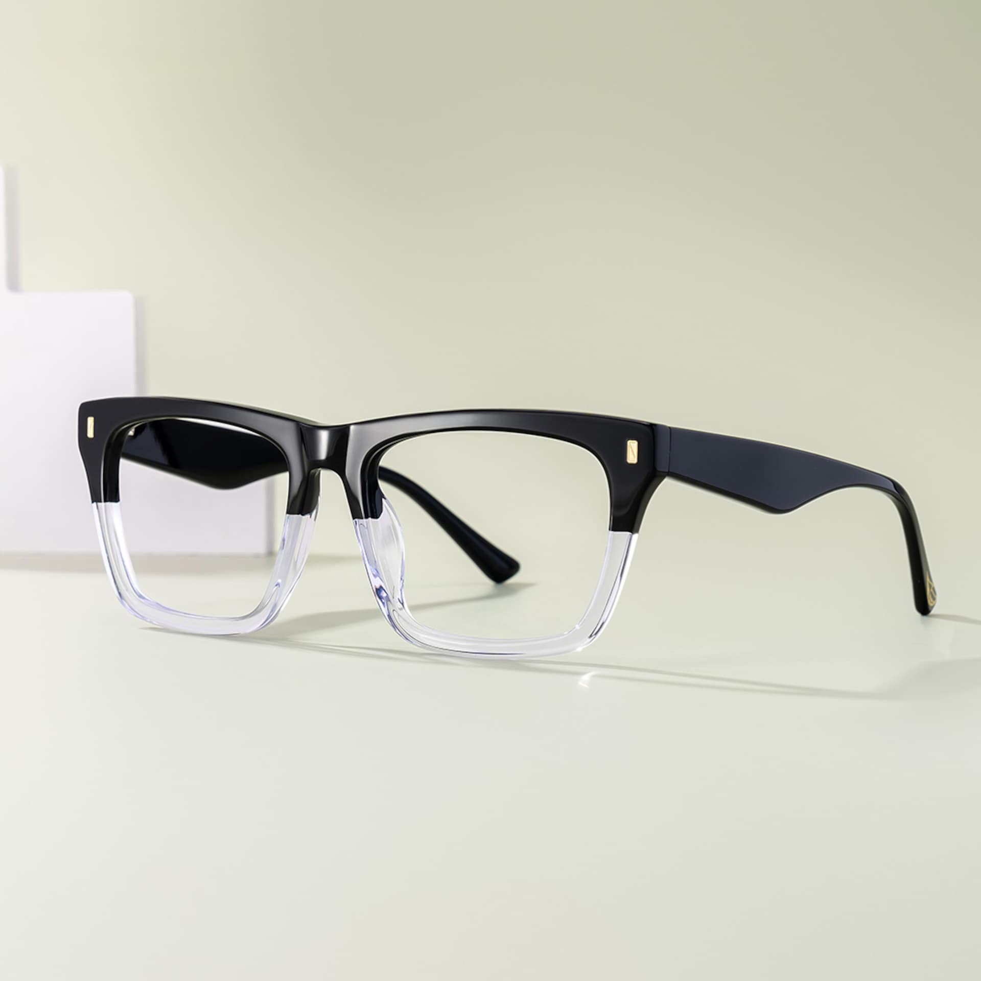 Rectangular Spectacle Frames with Brown Blue Color1