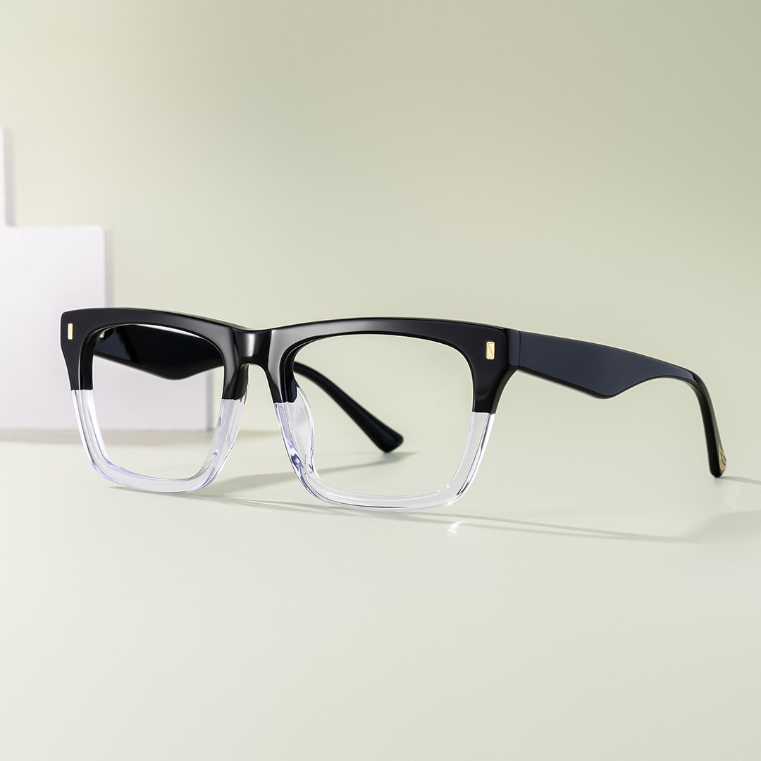 Rectangular Spectacle Frames with Brown Blue Color1