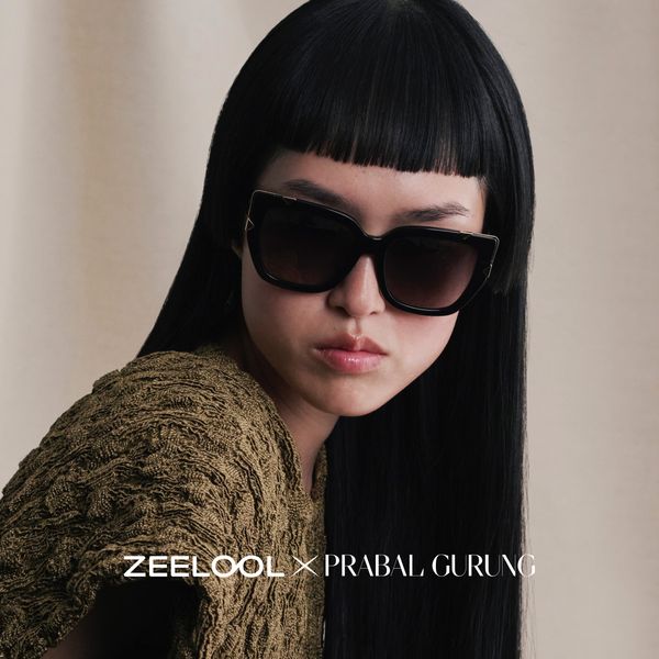 Grace Black Butterfly Sunglasses | ZEELOOL x Prabal Gurung display picture 1