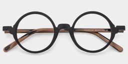 Otto Round Black Glasses1