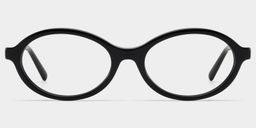 Everly Oval Black Glasses3