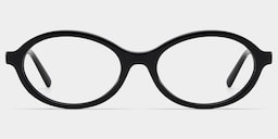 Everly Oval Black Glasses3