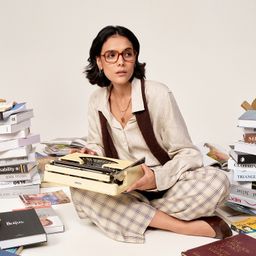 Beatrice Rectangle Yellow Glasses10