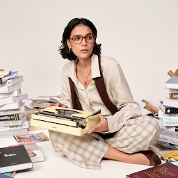 Beatrice Rectangle Yellow Glasses10