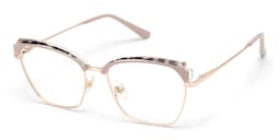 Phoebe Browline Khaki Glasses3