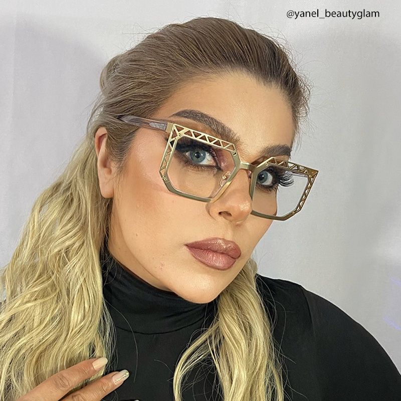 Adorno Square Gold Glasses | ZEELOOL Canada5