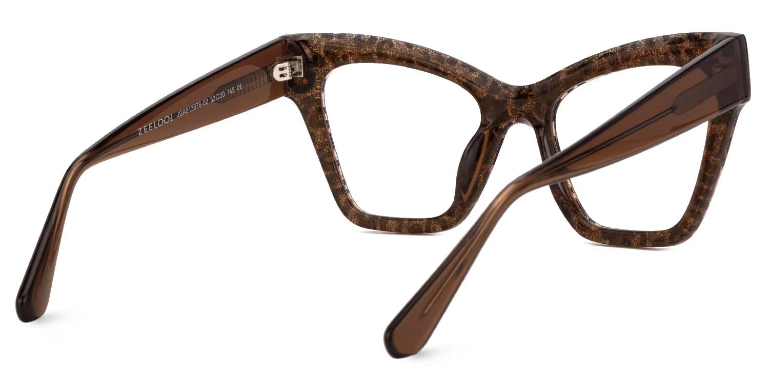 Designer Ansyah Cat Eye Leopard Print Frame Glasses3