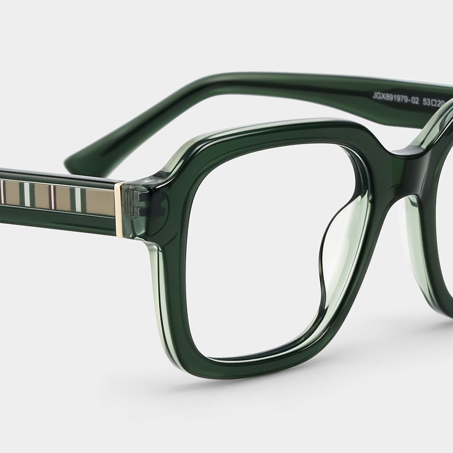Parker Green Square Eyeglass Frames for Women | ZEELOOL5