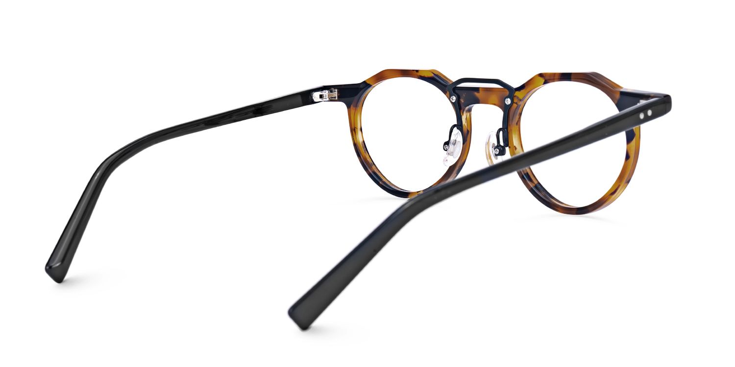 Adjustable Nose Pads Jerria Eyeglasses, Jerria Tortoise Glasses -Zeelool3