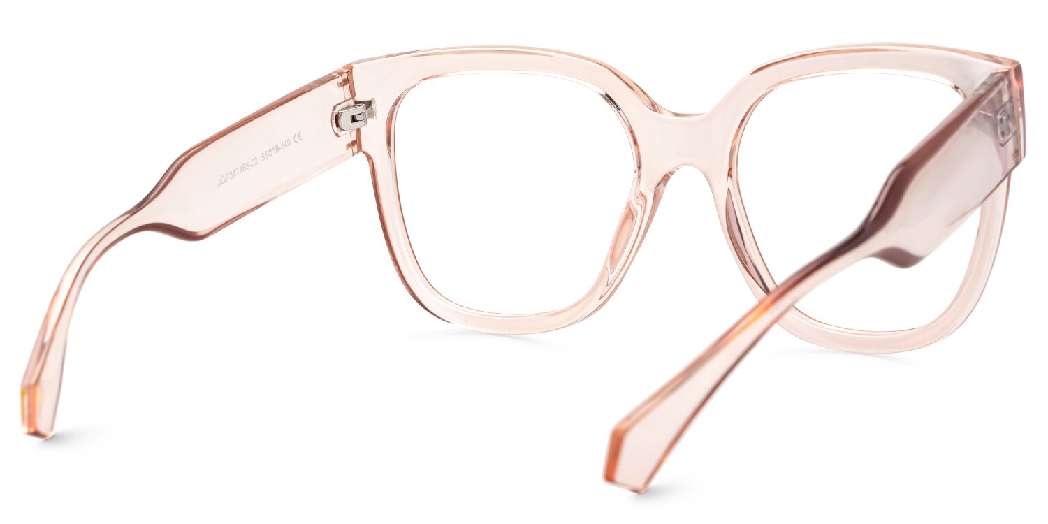Reineke Pink Square Designer Eyeglasses3