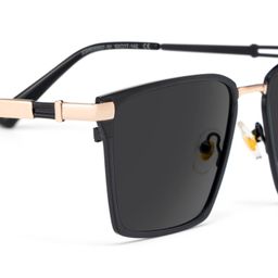 Finn Rectangle Black Glasses4