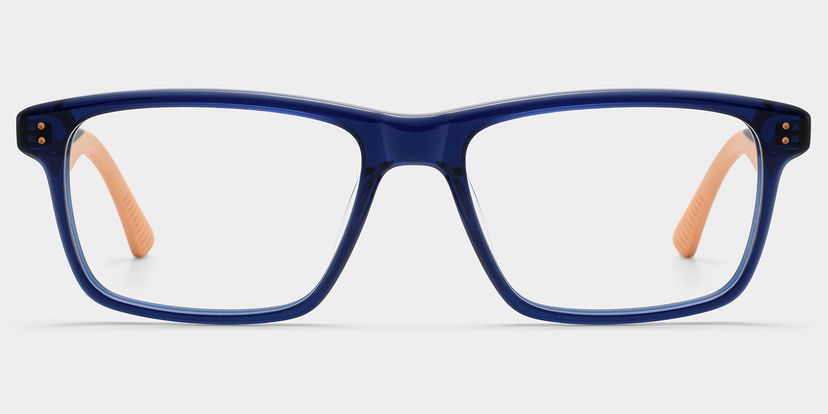 Bastian Blue Rectangle Glasses