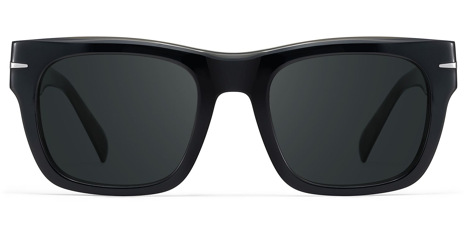 Renzo Rectangle Polarized Sunglasses in Acetate Material0