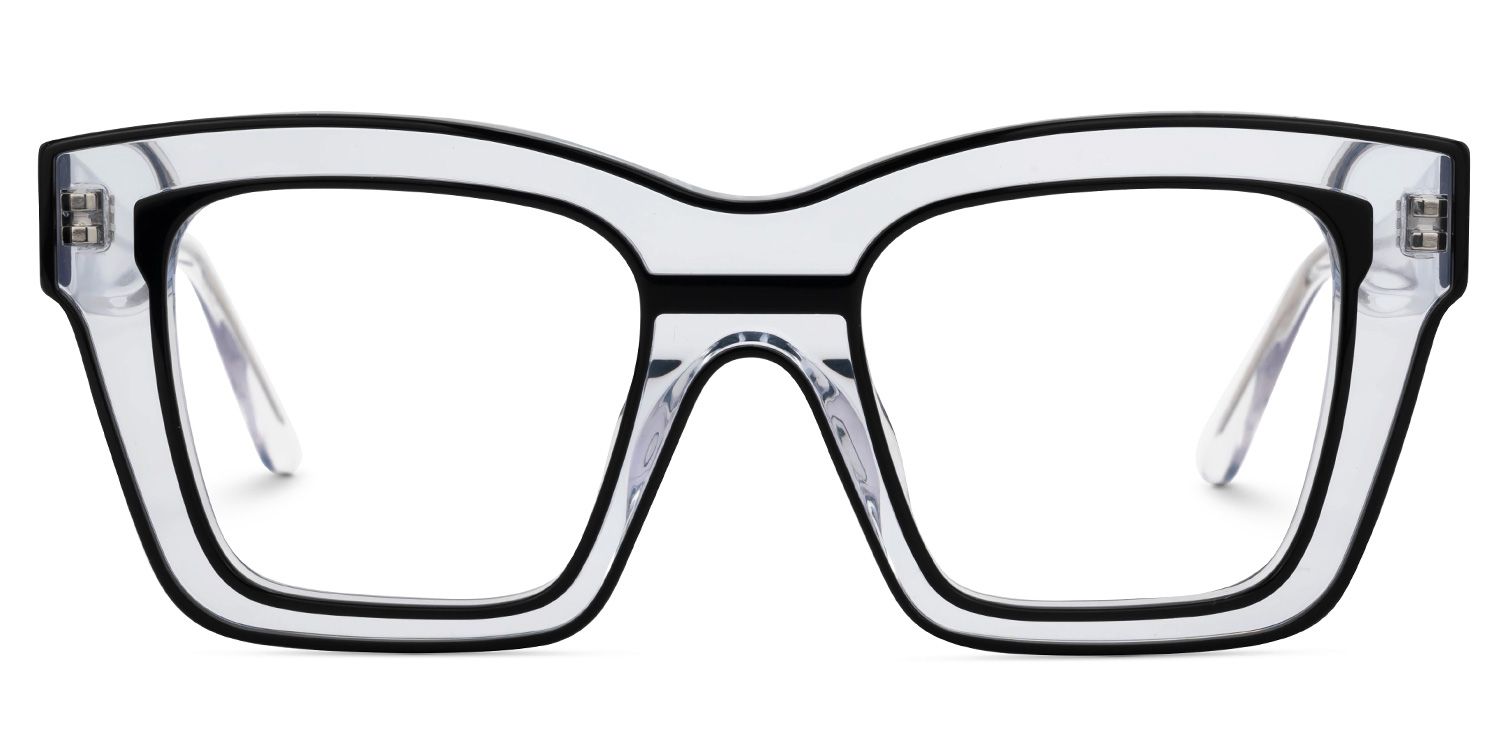 Legette Designer Eyeglasses in Square Black Frame0