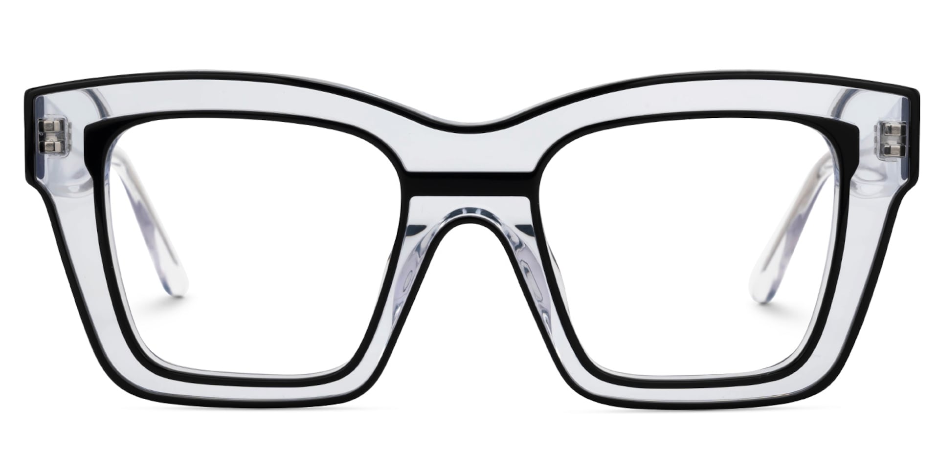 Legette Designer Eyeglasses in Square Black Frame0