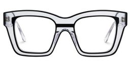 Legette Black Square Glasses0