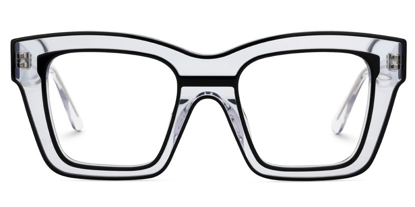 Legette Black Square Glasses