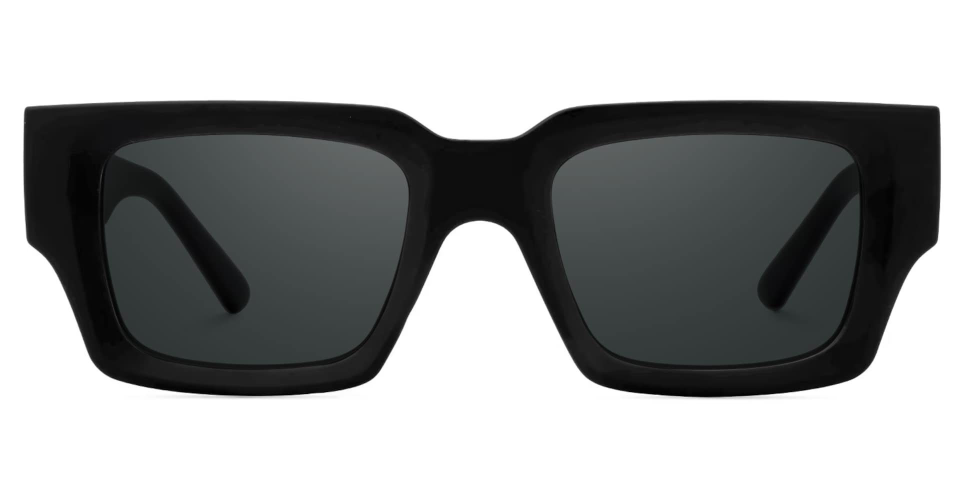 Black TR90 Rectangle Sunglasses- Garza0