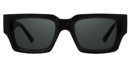 Garza Rectangle Black Glasses0