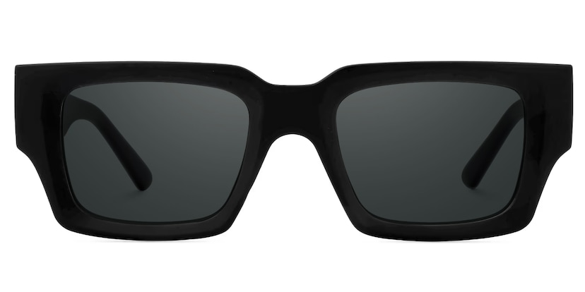 Garza Rectangle Black Glasses