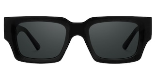 Garza Rectangle Black Glasses0