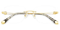 Seth Rectangle Gold Glasses4