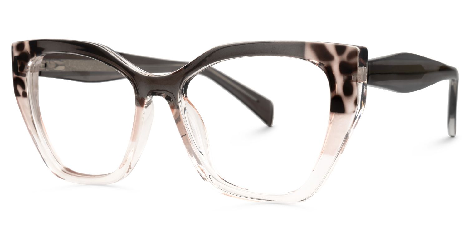 Cateye Jefferson Gray Glasses on sale -Zeelool Glasses1