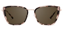 Juniper Rectangle Tortoise Sunglasses0