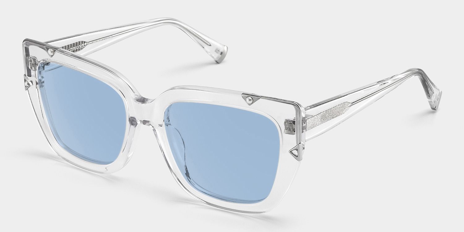 Marilyn Clear Butterfly Polarized Sunglasses for Driving | ZEELOOL3