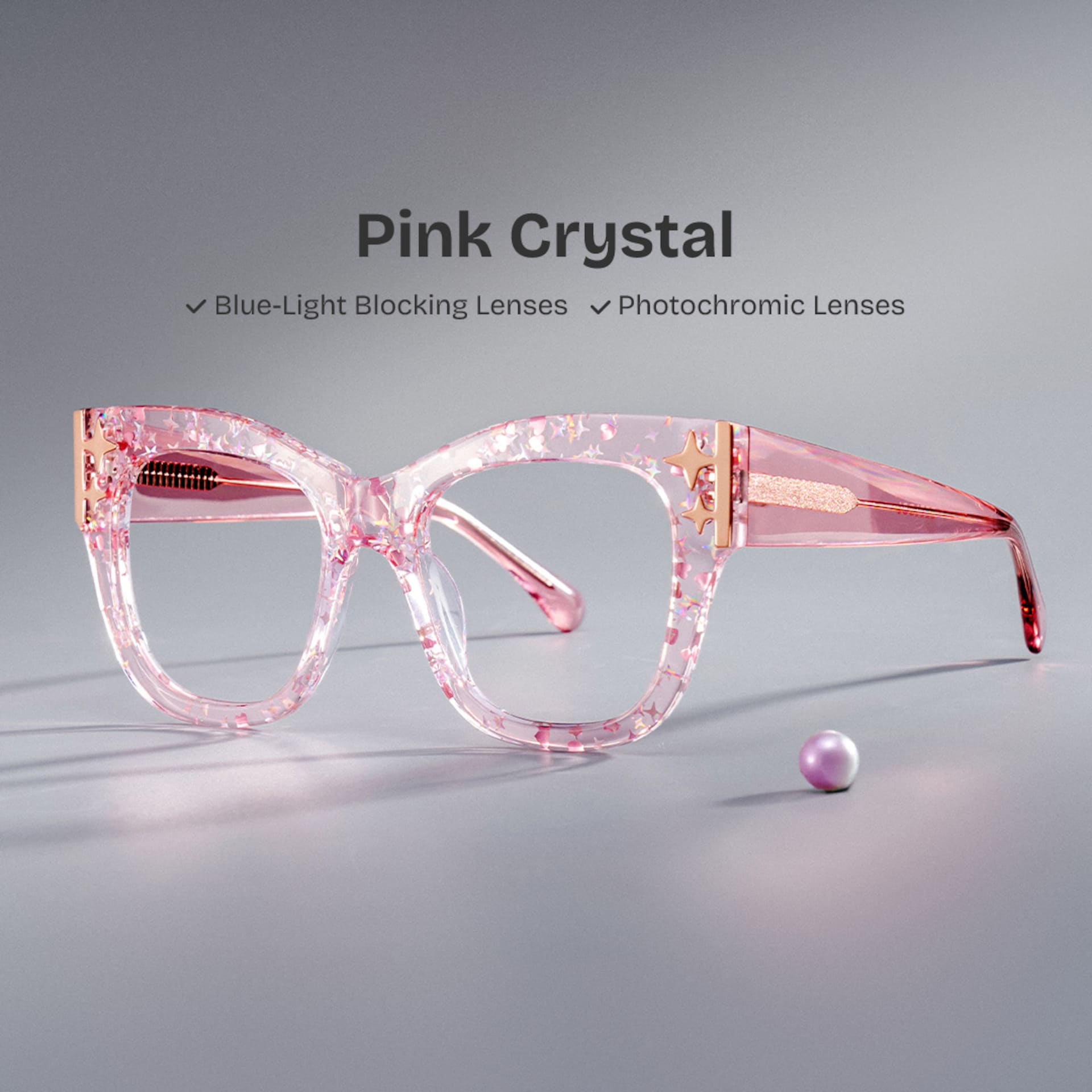 Designer Minfia Eyeglasses Pink Frames Glasses0