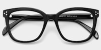 Scarlett Square Black Glasses2