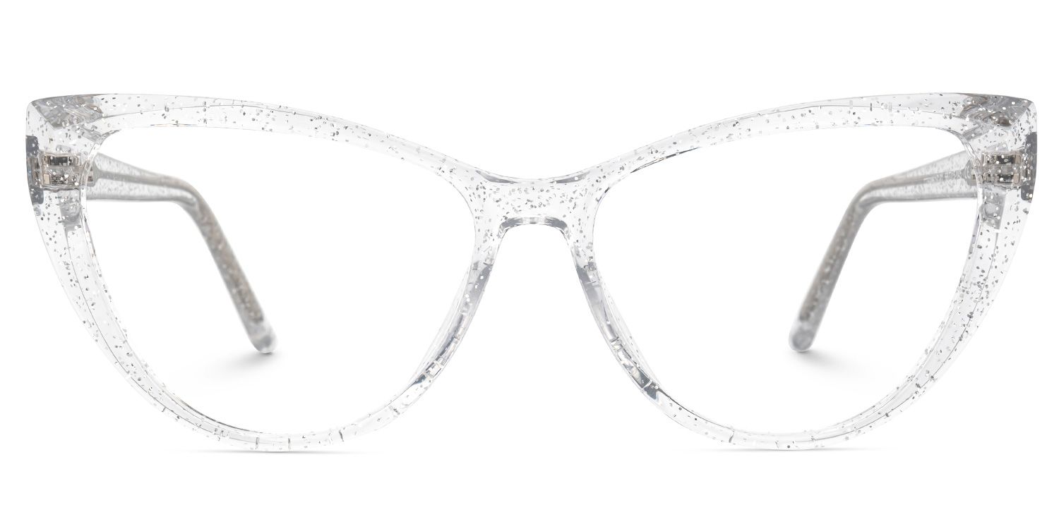 Tarun Cateye Clear Frame Glasses | Zeelool Optical0