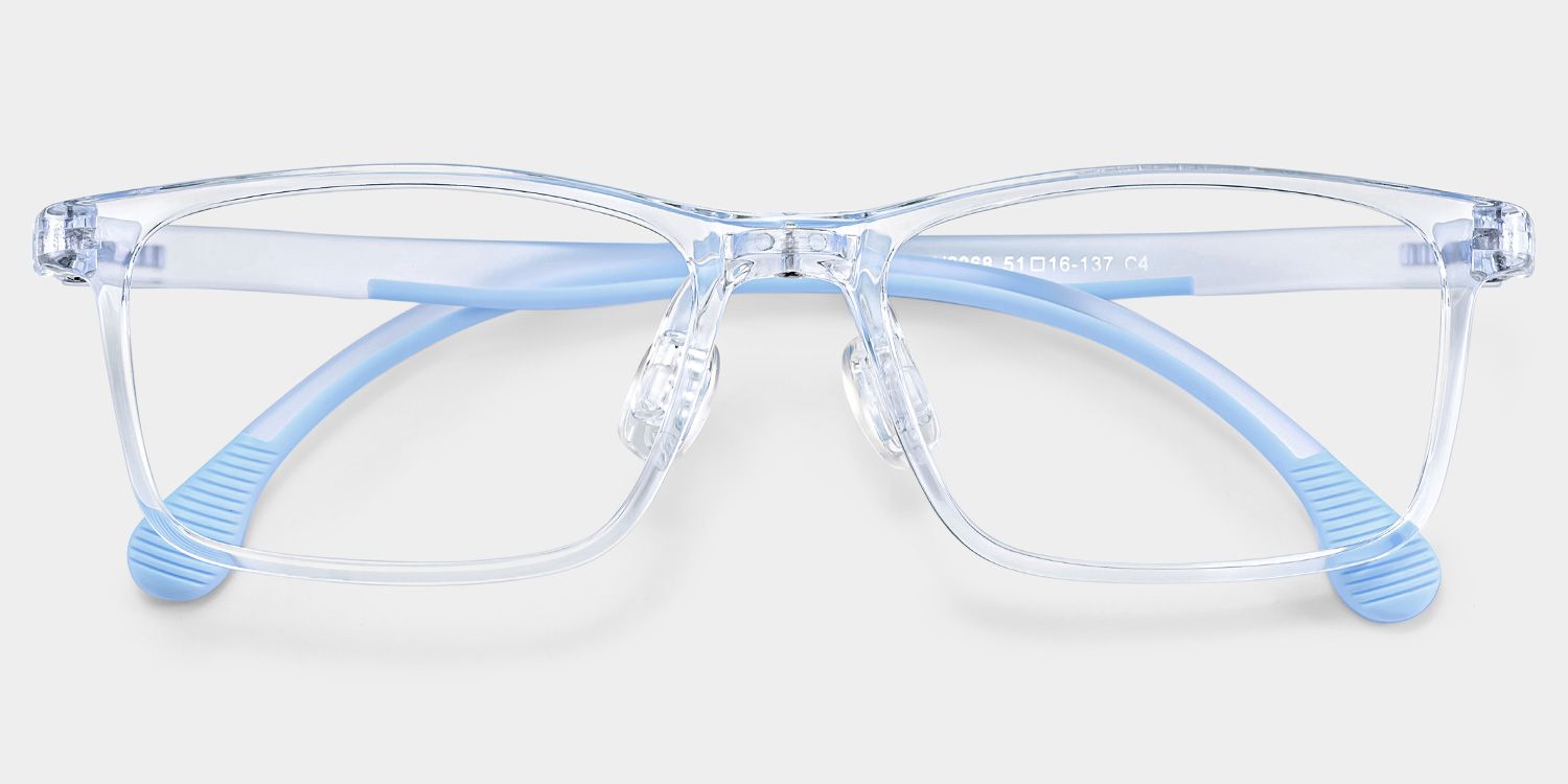 Sunny Rectangle Blue Frame Eyeglasses for Tween2