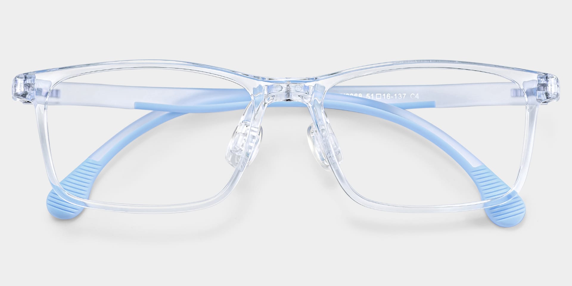 Sunny Rectangle Blue Frame Eyeglasses for Tween2