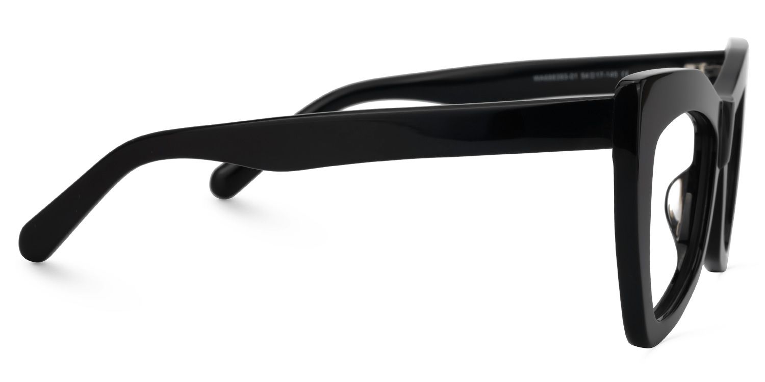 Bernita Geometric Black Glasses | Zeelool Glasses2