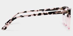 Bella Pink Tortoise Rectangle Glasses4