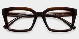 Marley Dark Brown Rectangle Glasses3