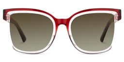Cadogan Square Red Gray Sunglasses0