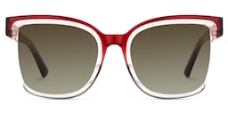 Cadogan Square Red Gray Sunglasses0