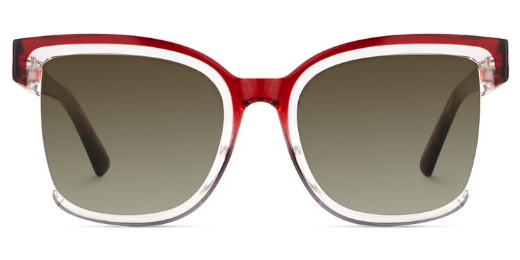 Cadogan Square Red Gray Sunglasses