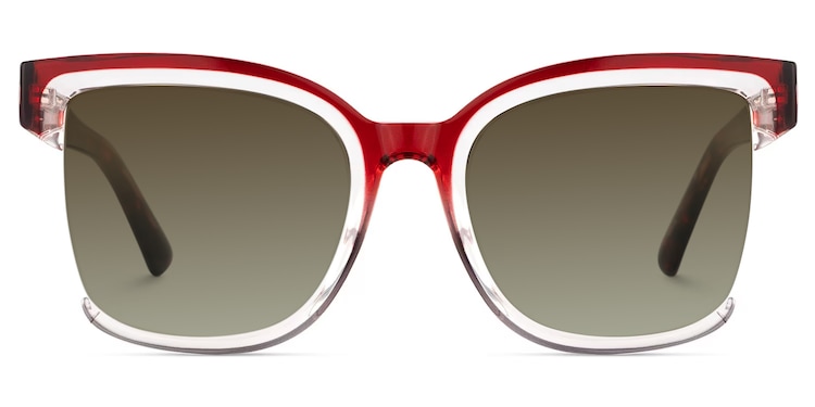 Cadogan Square Red Gray Sunglasses