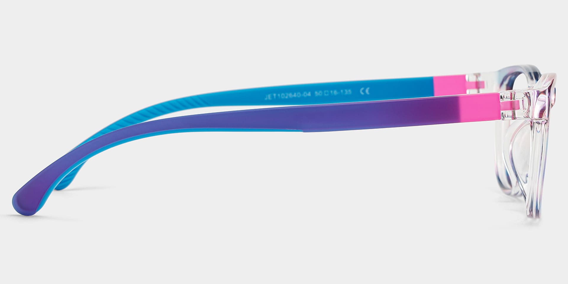 Robin Rectangle Blue Pink Frame Eyeglasses for Pre-tweens4