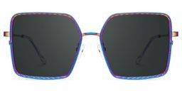 Toure Square Iridescent Glasses0