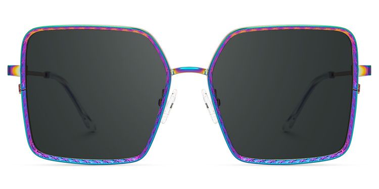 Toure Square Iridescent Glasses