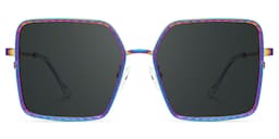 Toure Square Iridescent Glasses0